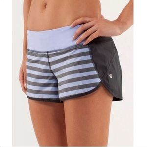 Lulu lemon running speed shorts - stripe